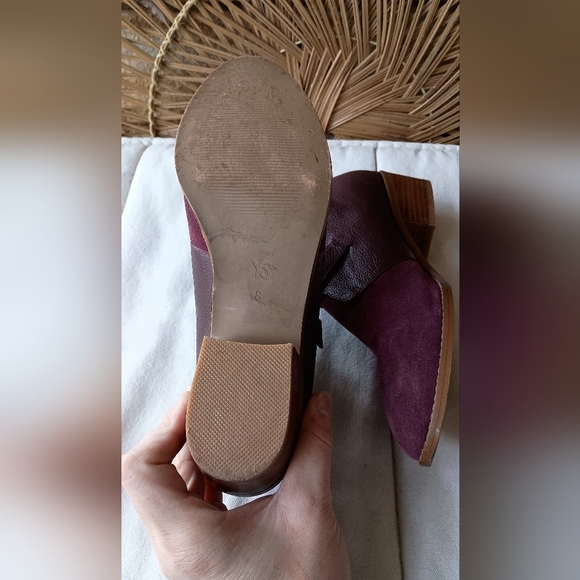 Yosi Samra Purple Suede Ankle Boots with Buckle_8 - Picture 5 of 7